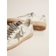 Ball Star LTD sneakers in white leather with green glitter details