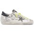 Super Star graffiti fashion sneakers for women's white distressed version