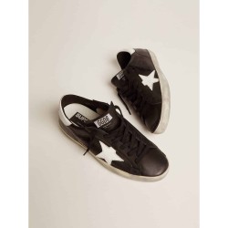Superstar sneakers in leather with contrast star and heel tab