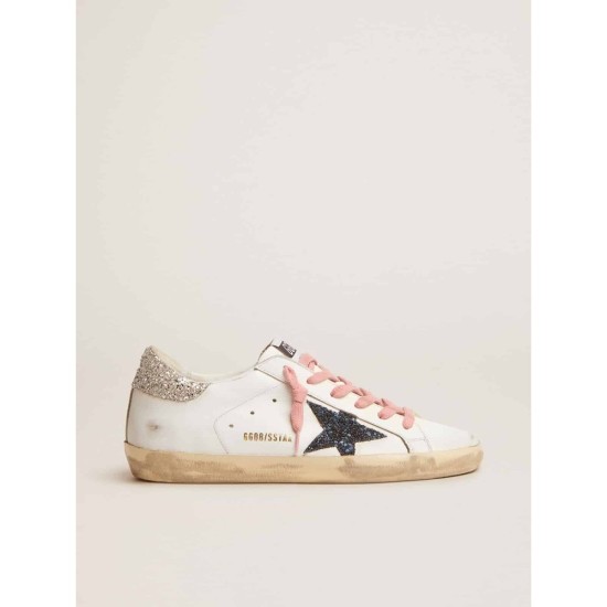 Super-Star LTD sneakers with colored glitter star and heel tab