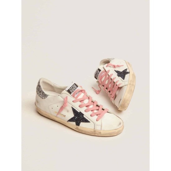 Super-Star LTD sneakers with colored glitter star and heel tab