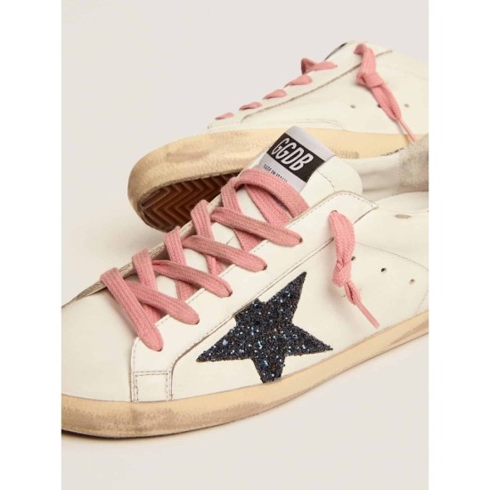 Super-Star LTD sneakers with colored glitter star and heel tab