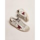 Golden Goose Super-Star Sneakers with Glitter Star and Heel Tab