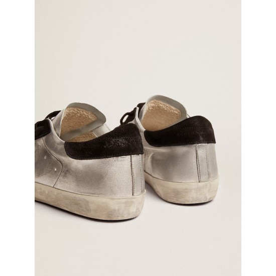 Men's Super-Star in silver leather