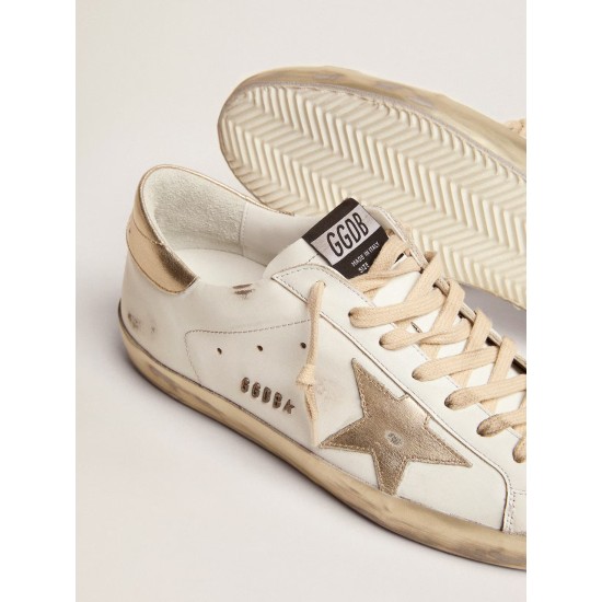 Men's Super-Star with gold sparkle foxing and lettering