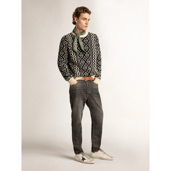 Super-Star with blue metallic leather star and black heel tab