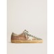Super-Star in brown and green suede with white nappa leather star