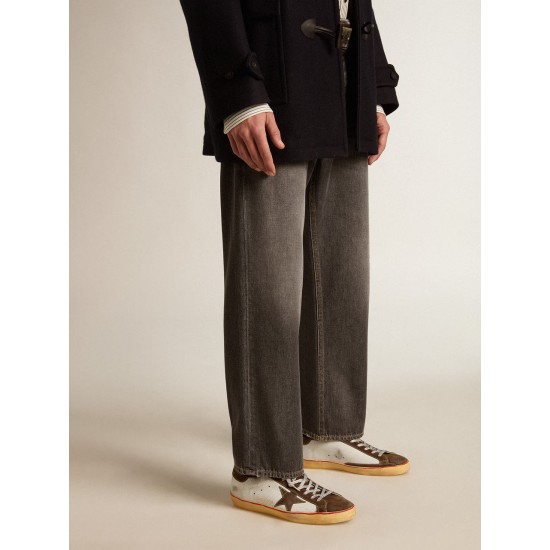 Super-Star LTD with brown suede star and heel tab