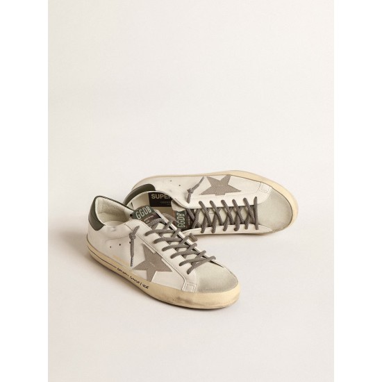 Super-Star LTD with croc-print star and green heel tab