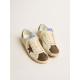 Men's Super-Star LTD in nappa with brown suede star and green heel tab