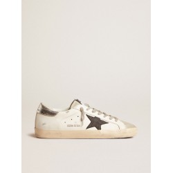 Men's Super-Star with black nubuck star and silver leather heel tab