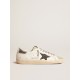 Men's Super-Star with black nubuck star and silver leather heel tab