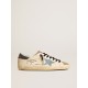 Men's Super-Star LTD in nappa with denim star and gray leather heel tab