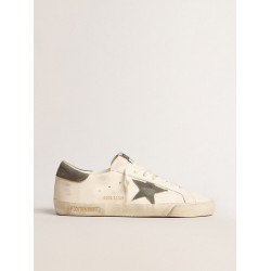 Men's Super-Star in nappa with gray suede star and heel tab
