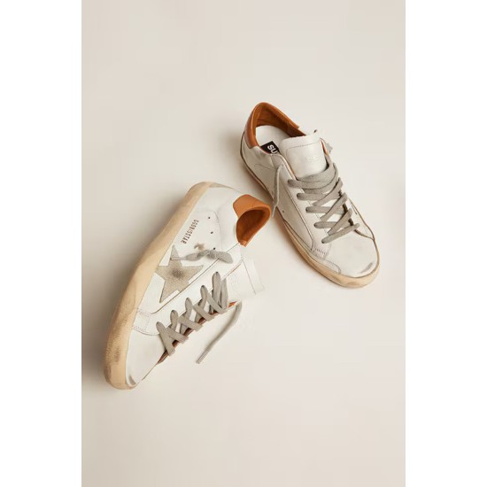 Men’s Super-Star sneakers with suede star and brown heel tab