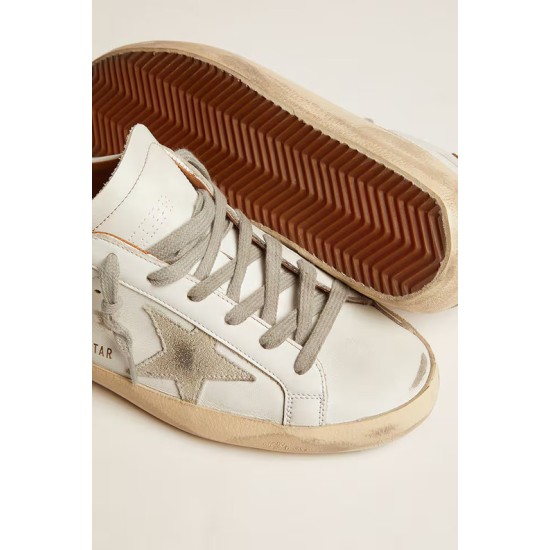 Men’s Super-Star sneakers with suede star and brown heel tab
