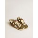 Super-Star LTD in green leather and tobacco-colored suede with silver star