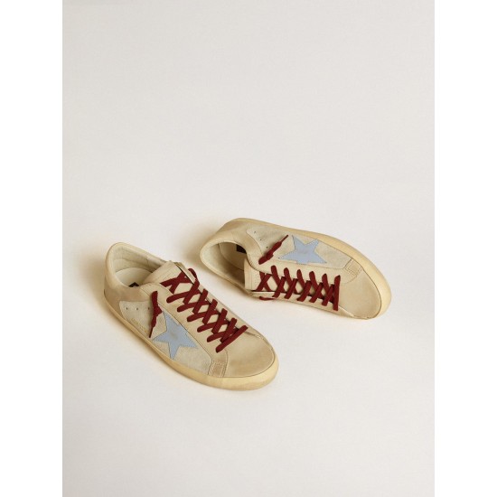 Super-Star in suede and nubuck with leather star and heel tab