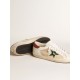 Men's Super-Star LTD in suede with green metallic star and red heel tab