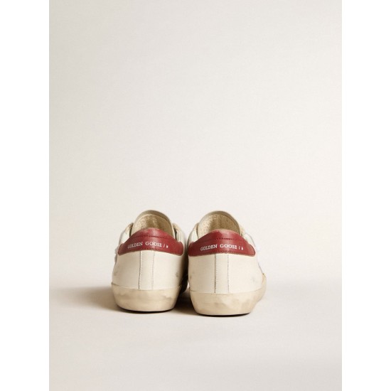 Men's Super-Star LTD in suede with green metallic star and red heel tab