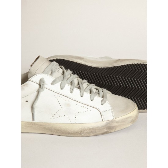 Men's Super-Star with perforated star and ice-gray heel tab