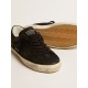 Men's Super-Star in black nubuck with perforated star and black nubuck heel tab