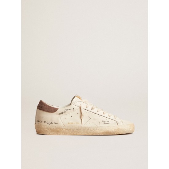 Men's Super-Star in nappa leather with perforated star and suede heel tab