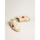 Men's Super-Star LTD in nappa with red leather star and pearl suede toe