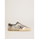 Men's silver Super-Star LTD with black nubuck star and heel tab
