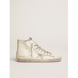 Men's Francy in leather with silver suede star