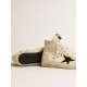 Francy Penstar in canvas with black suede star and leather heel tab