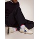 Men's Ball Star in white nappa with blue star and heel tab