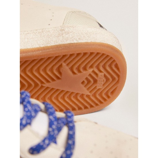 Men's Ball Star LTD in white nappa with silver star