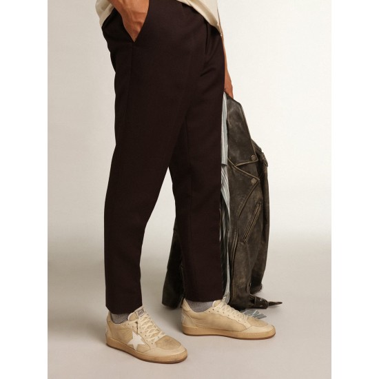 Men's Ball Star in white nylon with white star and heel tab