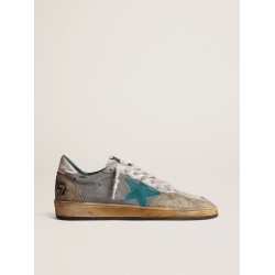 Men’s Ball Star LAB in gray nylon with aqua-green star