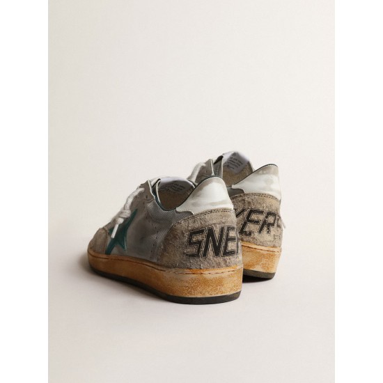 Men’s Ball Star LAB in gray nylon with aqua-green star