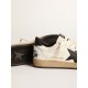 Men's Ball Star in white nappa with black star