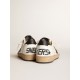 Men's Ball Star in white nappa with black star