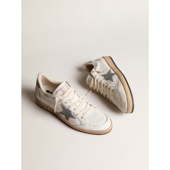 Ball Star in nappa with gray reflective nylon star and heel tab