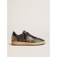 Men’s Ball Star LAB in black nappa with studded black leather star