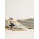 Ball Star LTD in silver leather with gray suede star and heel tab
