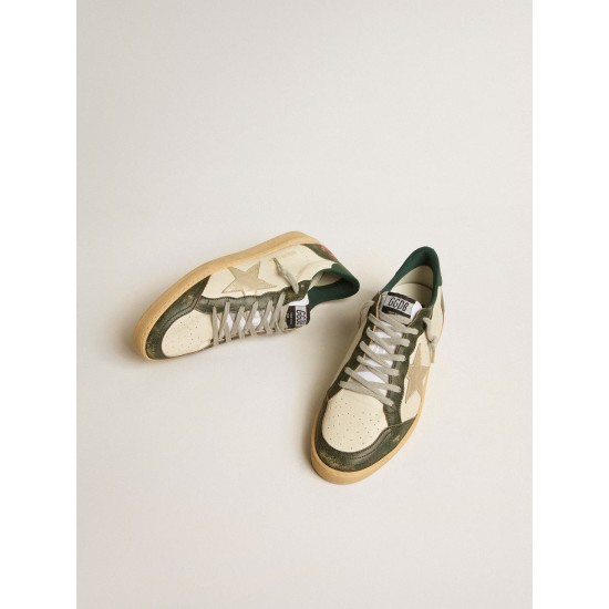 Ball Star LTD with platinum leather star and green leather heel tab