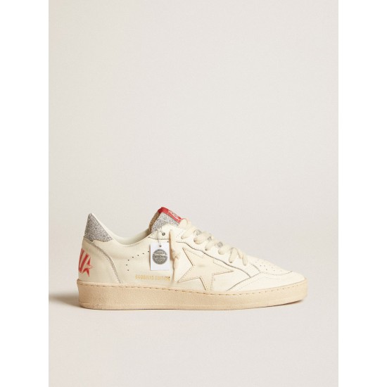 Men’s Ball Star LTD in nappa with white star and Swarovski crystal heel tab