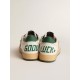 Men's Ball Star Wishes in white nappa leather with green leather star and heel tab