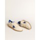 Men's Ball Star Wishes in white nappa leather with a bright blue star and heel tab