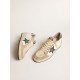Men's Ball Star LTD in nappa with green star and dove-gray suede inserts
