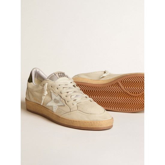 Ball Star with silver leather star and green leather heel tab