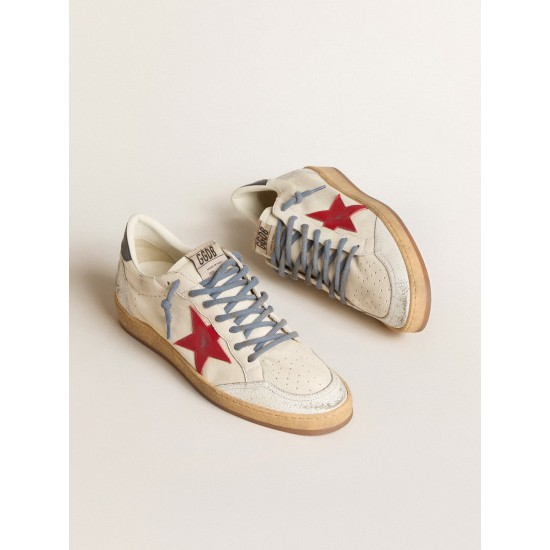 Ball Star LTD with red star and lizard-print leather heel tab