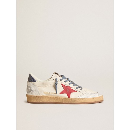 Ball Star LTD with red star and lizard-print leather heel tab