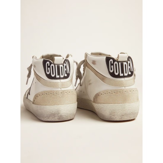 Men's Mid Star white with black star